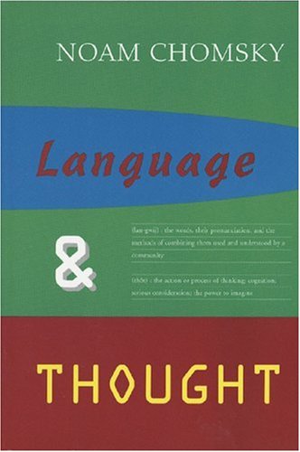 Book cover of Language and Thought by Noam Chomsky Book cover of Language and Thought by Noam Chomsky
